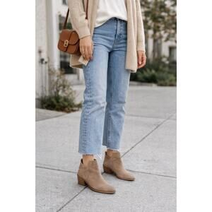 Sam Edelman Prentice Convertible Mule Bootie Tan Cottage Preppy Sz 11